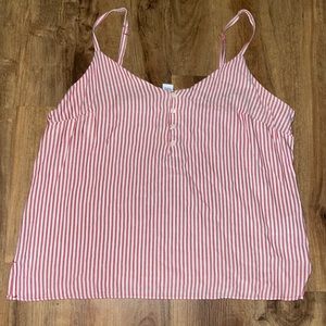 Old Navy Women’s Stripped Tank Top with Buttons for Summer